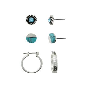 Sensitive Ears 3 Pair Earring Sets
