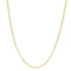 14k Gold Over Silver Semisolid 22 Inch Chain Necklace