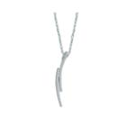 1/5 Ct. T.w. Diamond Sterling Silver Linear Pendant Necklace