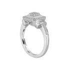Women's 1/10 Ct. T.w. Genuine White Diamond Sterling Silver Cocktail Ring