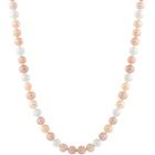 Womens 5mm Multi Color Cultured Freshwater Pearls Strand Necklace