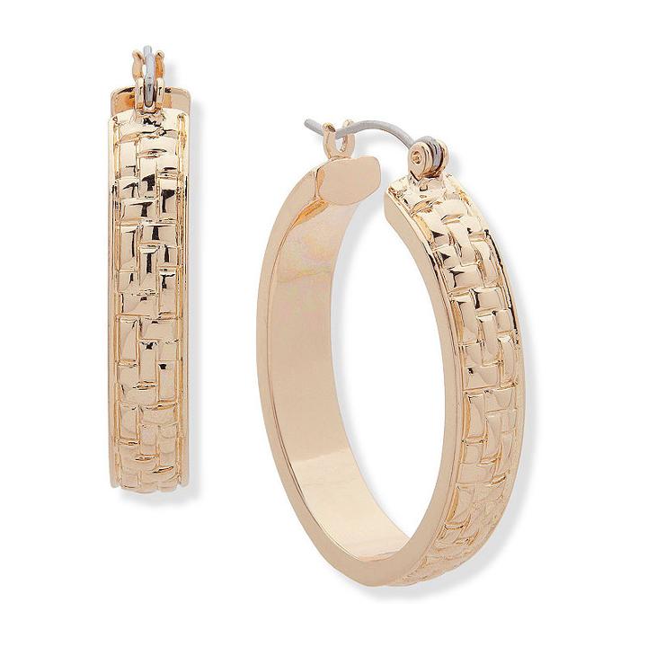 Gloria Vanderbilt 31.8mm Hoop Earrings
