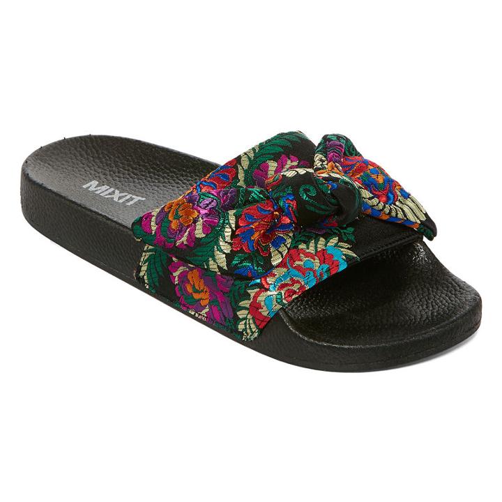 Mixit Brocade Pool Womens Slide Sandals