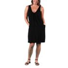 24/7 Comfort Apparel Drape Front Sundress-plus