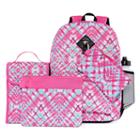 6pc Pink Tie Dye Backpack Set