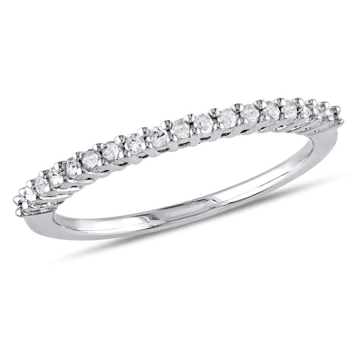 Womens 1/5 Ct. T.w. White Diamond Sterling Silver Wedding Band