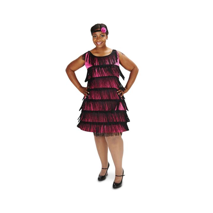 20's Pink Flapper Adult Plus Costume