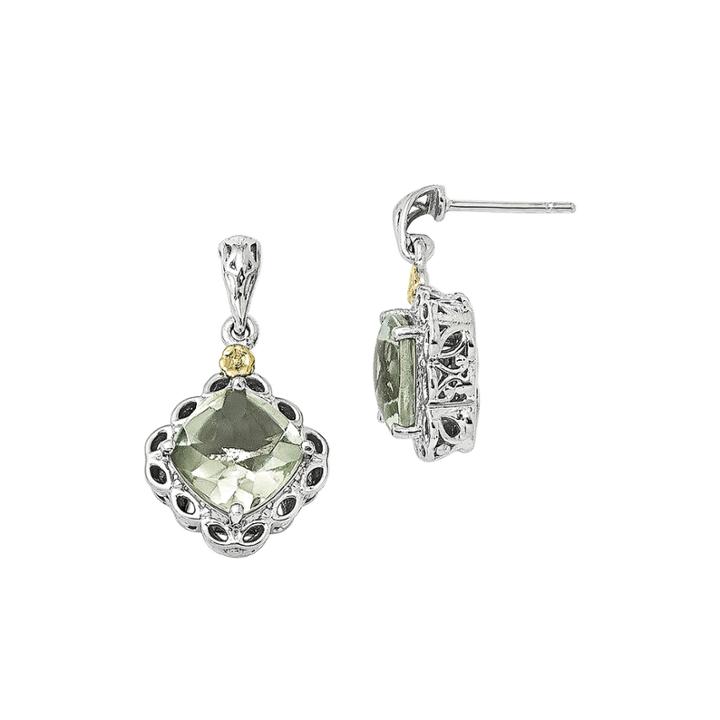 Shey Couture Genuine Quartz Sterling Silver Drop Earrings