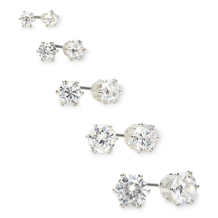 Mixit Crystal 5-pr. Stud Earring Boxed Set
