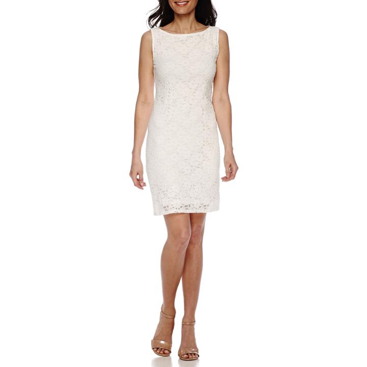 Tiana B. Sleeveless Lace Sheath Dress - Petite