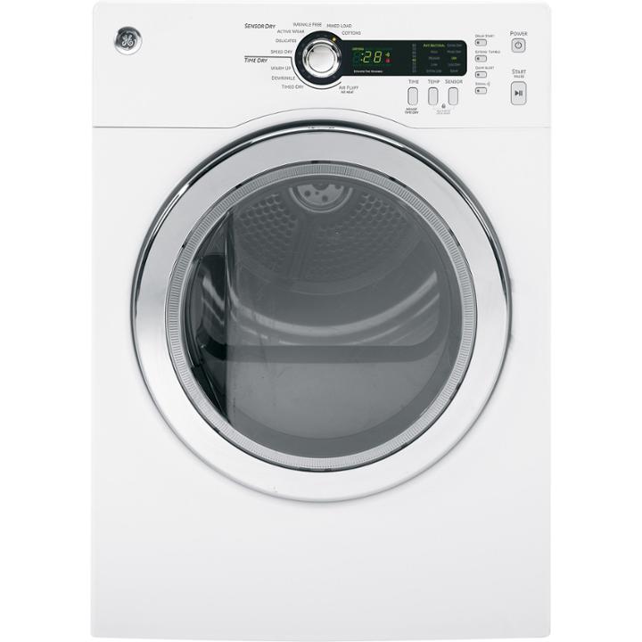 Ge 4.0 Cu. Ft. Electric Dryer With Sensordry Technology - Dcvh480ekww