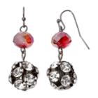 Mixit&trade; Red Fireball Drop Earrings