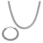 Stainless Steel 2-pc. Mesh Chain Jewelry Set