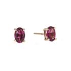 Limited Quantities Oval Genuine Pink Tourmaline Earrings