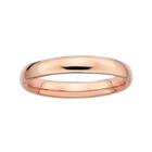 Personally Stackable 18k Rose Gold Over Sterling Silver 3.5mm Rounded Ring