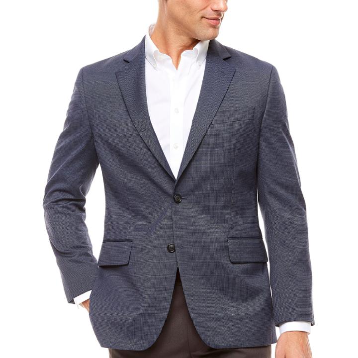 Stafford Yearround Blue Tic Sport Coat