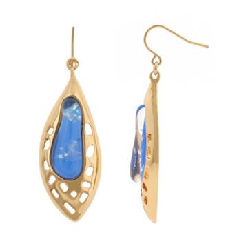 10021 Kara Ross Metal & Resin Fragment Earrings