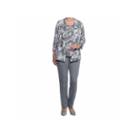 Alfred Dunner Arizona Sky 3/4 Sleeve Layered Top
