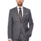 Collection By Michael Strahan Dark Gray Glen Plaid Suit Jacket Classic Fit