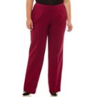 Black Label By Evan-picone Classic Fit Trousers-plus