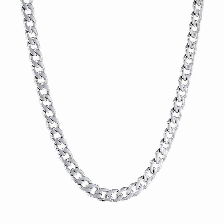 Solid Curb 22 Inch Chain Necklace
