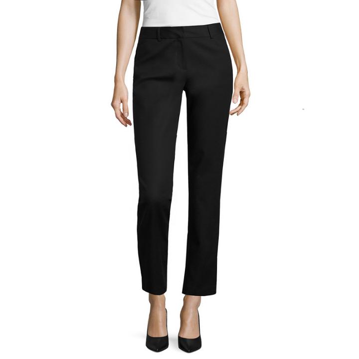 Liz Claiborne Classic Fit Double Cotton Emma Ankle Pant