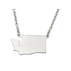 Personalized Sterling Silver Washington Pendant Necklace