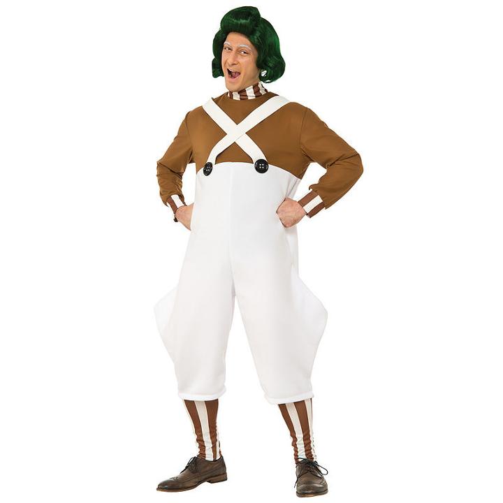 Willy Wonka & The Chocolate Factory Oompa Loompa Deluxe Adult Costume - One Size Fits Most