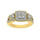 Eterno Amor Womens 7/8 Ct. T.w. Genuine Round White Diamond 14k Gold Engagement Ring