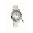 Bertha Womens Hannah Mother-of-pearl White Leather-band Watch With Datebthbr5603
