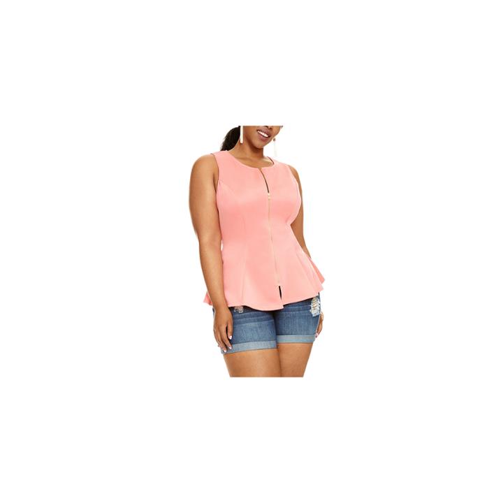 Sydney Tailored Sleeveless Peplum Top