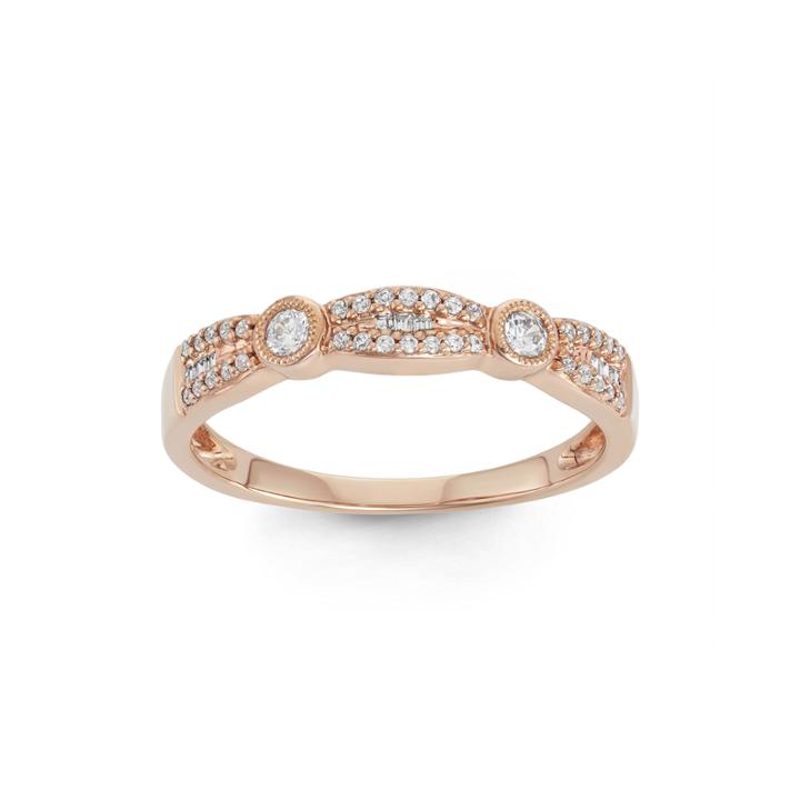 Botanical Bridal Ct. T.w. 14k Rose-gold Band