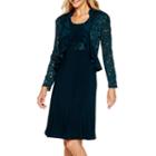 R & M Richards Long-sleeve Lace Jacket Dress