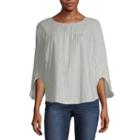 A.n.a Boxy Striped Woven Top