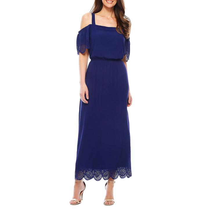 Robbie Bee Short Sleeve Maxi Dress