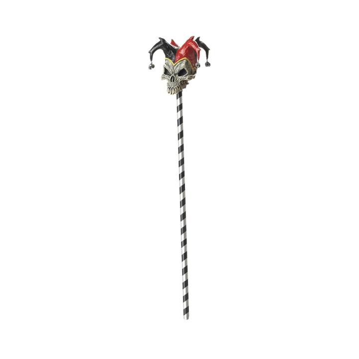 Buyseasons Jester Skull Cane Unisex Dress Up Accessory