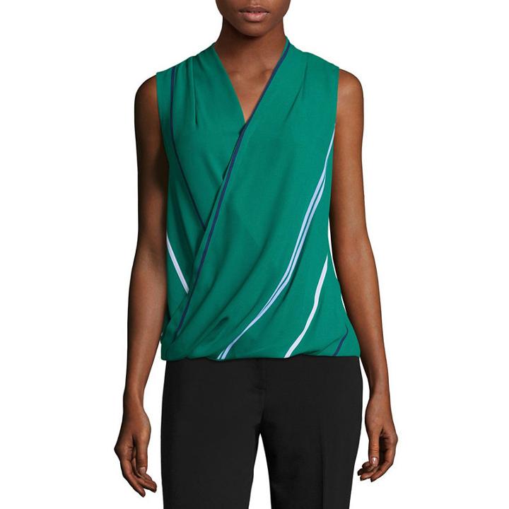 Liz Claiborne Wrap Top - Tall