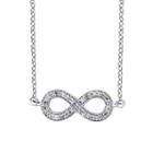 Diamonart Womens 3/8 Ct. T.w. White Cubic Zirconia Sterling Silver Pendant Necklace