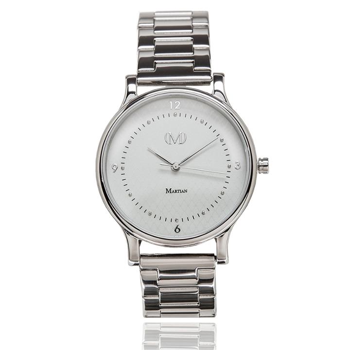 Martian Womens Mvip Cl 04 Silver Tone Smart Watch-mps01cl042