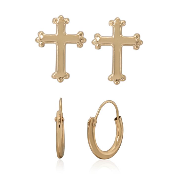 2-pc. 14k Gold Earring Sets