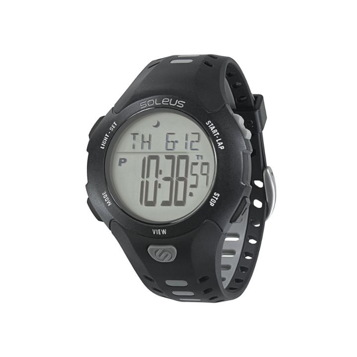 Soleus Contender Mens Black Digital Running Watch