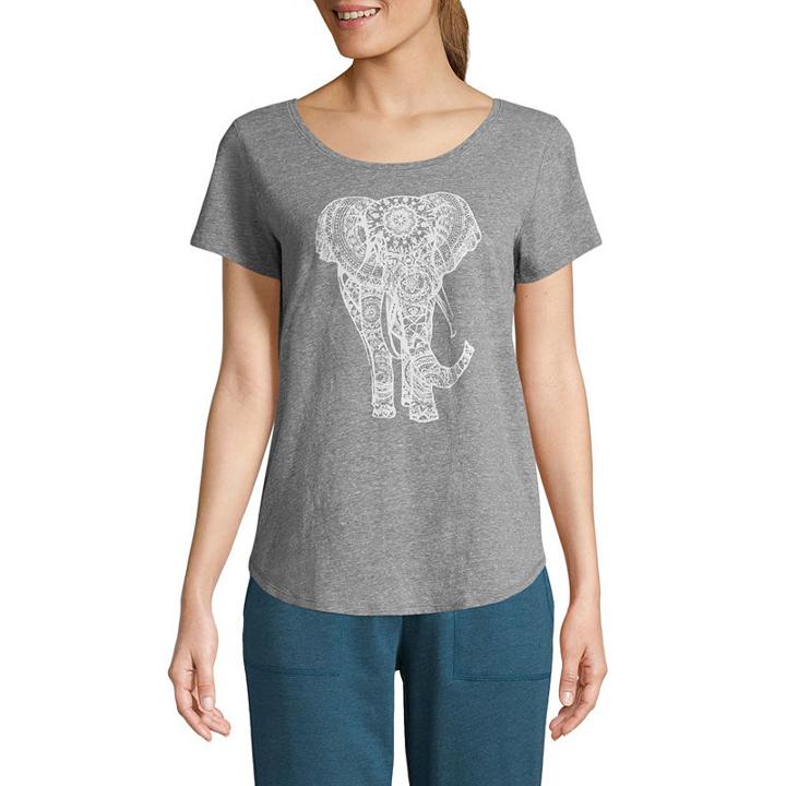 St. John's Bay Active Graphic Tee- Talls