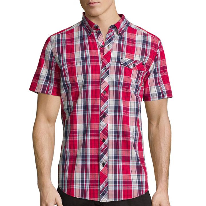 Ecko Unltd. Short-sleeve Tribeca Woven Button-front Shirt