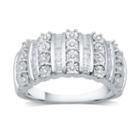 Womens 1/2 Ct. T.w. White Diamond Gold Over Silver Band