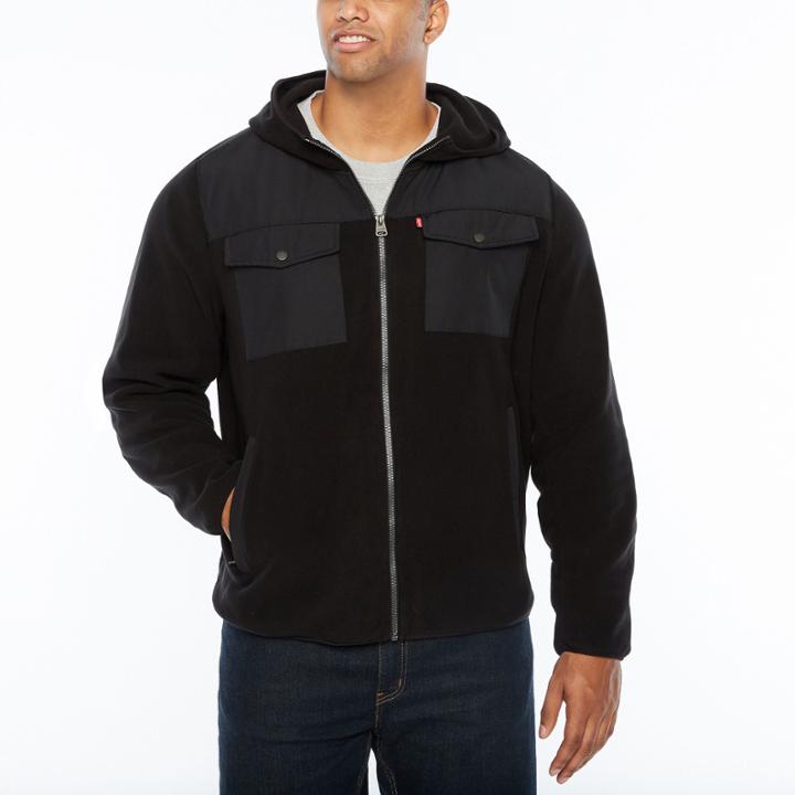Levi's Hooded Fleece Jacket- Big And Tall