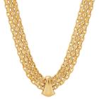 Made In Italy Womens 17 Inch 14k Gold Link Necklace