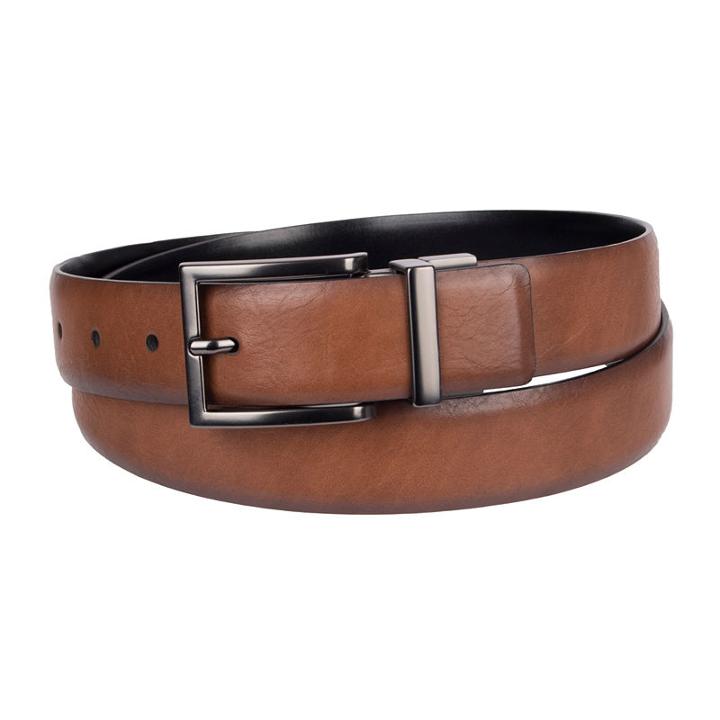 Jf J.ferrar Reversible Dress Belt With Harness Buckle