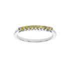 1/5 Ct. T.w. Color-enhanced Yellow Diamond Sterling Silver Band