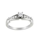 1/4 C.t.t.w. Diamond Engagement Ring Sterling Silver