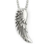 Mens Winged Pendant Necklace Stainless Steel